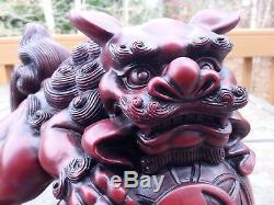 Chinese Feng Shui Lucky Lion Foo Dogs Statue