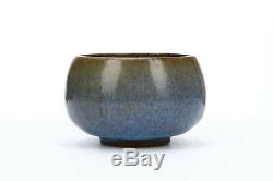 Chinese Jun Ware Purple Splashed Blue Glazed Bowl