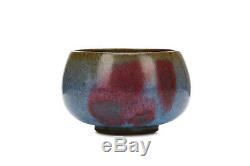 Chinese Jun Ware Purple Splashed Blue Glazed Bowl