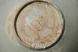 Chinese Ming Swatow Celadon Charger with Incised Floral Decor W 10,6