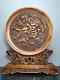 Chinese Natural Boxwood Hand-made Exquisite Screen 6286