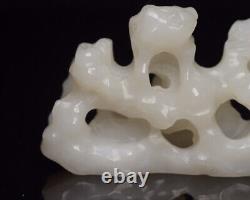 Chinese Natural Hetian Jade Hand-carved Exquisite Statues 9113