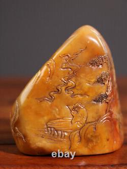 Chinese Natural Shoushan Stone Hand-carved Exquisite Figure Seal 21707