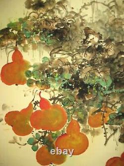 Chinese Painting Scroll Full of wealth and good luck By Wang Xuetao