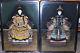 Chinese Pair Of Reverse Glass Paintings Emperor & Empress Circa 1920s