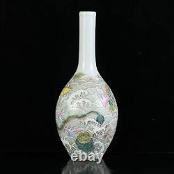 Chinese Pastel Porcelain Handmade Exquisite Pattern Vases 73587