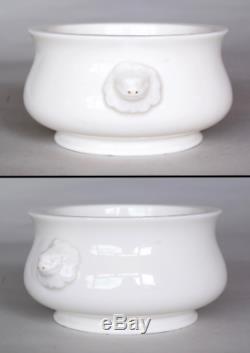 Chinese Porcelain Blanc De Chine Dehua Censer Incense Burner, Qing dynasty