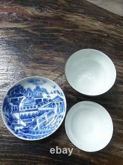 Chinese Porcelain Kangxi Tea Cup Blue&White Teacup with Marked