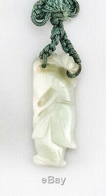 Chinese Qing Dynasty Nephrite Jade Pendant 4.4