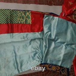 Chinese Qing Dynasty court collection emperor clothes Embroidery dragon