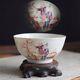 Chinese Rose Mandarin Porcelain Bowl First Half Of 18th C Yongzheng / Qianlong