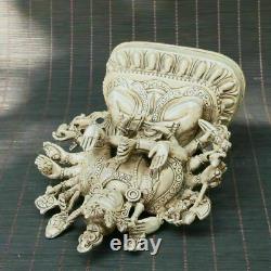 Chinese Silver Copper Handmade Thousand-hand Bodhisattva Statue 0047