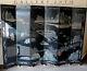 Chinese Six Panel Black Lacquer Screen! Coromandel Folding Art Vtg Room Divider