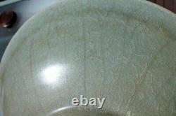 Chinese Song or Yuan Dynasty Celadon Charger 12 W