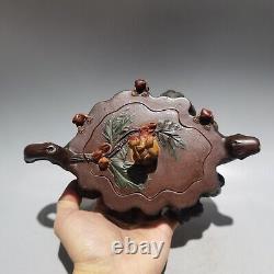 Chinese Yixing Zisha Clay Teapot Sand-fired Pot Kettle Ceramic Teacup Tree Stump
