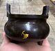 Chinese Antique Bronze Censer. Qianlong. Width 4 Inches