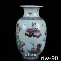Chinese antique the Qing dynasty Pastel Bogu pattern a pair bottle