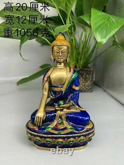 Chinese antiques Cloisonne Copper Handmade Exquisite Statues 68755