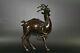 Chinese Antiques Copper Handmade Exquisite Deer Statue 17119