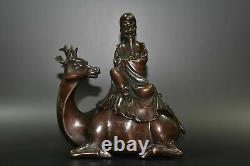 Chinese antiques Copper Handmade Exquisite Figure Statue 17115