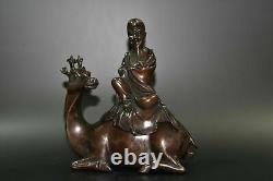 Chinese antiques Copper Handmade Exquisite Figure Statue 17115