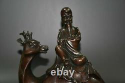 Chinese antiques Copper Handmade Exquisite Figure Statue 17115