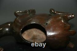 Chinese antiques Copper Handmade Exquisite Figure Statue 17115