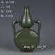 Chinese Antiques Song Official Kiln Porcelain Green Glaze Binaural Gourd Bottle