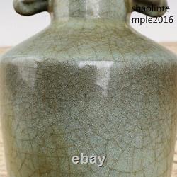 Chinese antiques Song dynasty Longquan official porcelain disc mouth bottle