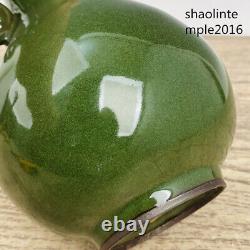 Chinese antiques Song dynasty backflow Longquan porcelain double ear bottle