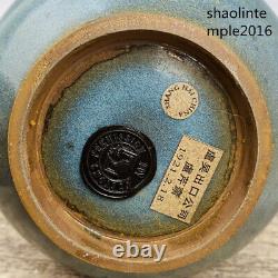 Chinese antiques Song dynasty backflow manual Jun porcelain bottle Collection