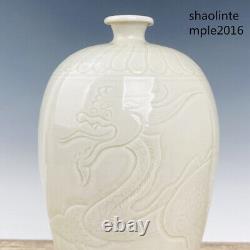 Chinese antiques Song dynasty porcelain Loong pattern plum blossom bottle