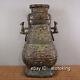 Chinese Antiques Western Zhou Period Handmade Bronze Inscriptions Square Bottle