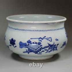 Chinese blue and white censer, Kangxi (1662-1722)