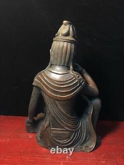 Chinese old Temple bronze Buddhism free guanyin goddess statue Sculpture