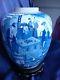 Chinese Porcelain Blue White Jar Urn Vase Possibly Dated To Kangxi Period