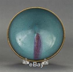 Chinese purple splashed Jun bowl, N. Song Jin dynasties (960-1234 AD)