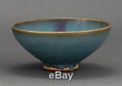 Chinese purple splashed Jun bowl, N. Song Jin dynasties (960-1234 AD)