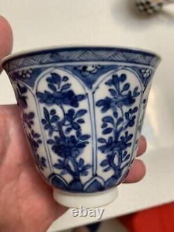 Chinese qing dynasty antique Tea Cup, Two Kangxi, one Yunzheng Period
