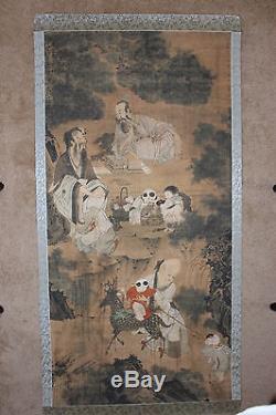 Chinese scroll painting, by Wang Wenwei Qing/Ming dynasty, 17th c