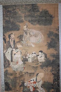 Chinese scroll painting, by Wang Wenwei Qing/Ming dynasty, 17th c