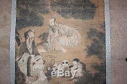 Chinese scroll painting, by Wang Wenwei Qing/Ming dynasty, 17th c