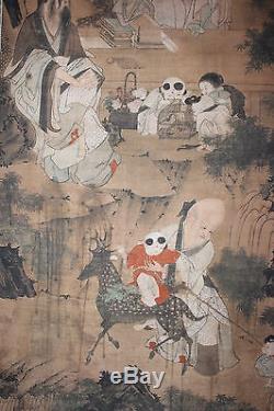 Chinese scroll painting, by Wang Wenwei Qing/Ming dynasty, 17th c