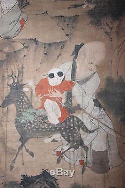 Chinese scroll painting, by Wang Wenwei Qing/Ming dynasty, 17th c