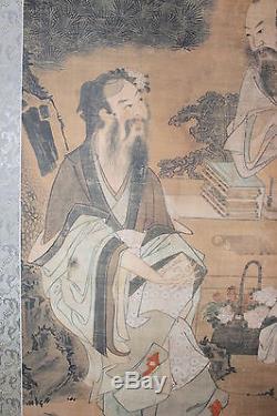 Chinese scroll painting, by Wang Wenwei Qing/Ming dynasty, 17th c