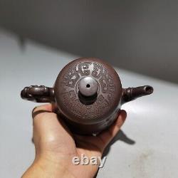 Collect vintage chinese yixing purple clay teapot zisha ceremony horse teaware