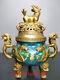 Collecting Chinese Antiques Bronze Cloisonne Enamel Animal Head Incense Burner