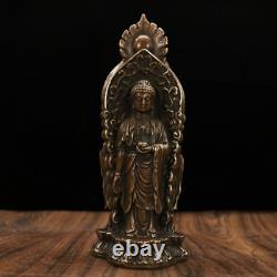 Collection Chinese Ancient Copper Handmade Cast Guanyin Statue Ornaments