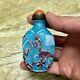 Collection Chinese Coloured Glaze Carved Exquisite Mantis Statue Snuff Bottle