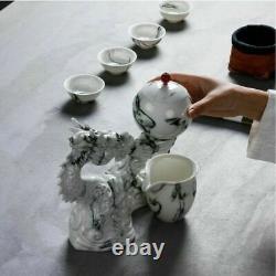 Creative Porcelain Chinese Tea Set 8 Cups Dragon Teapot Teaware Set Kung Fu Set